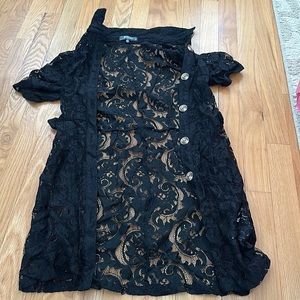 Missguided Sheer Button Up